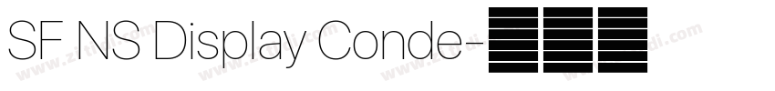 SF NS Display Conde字体转换